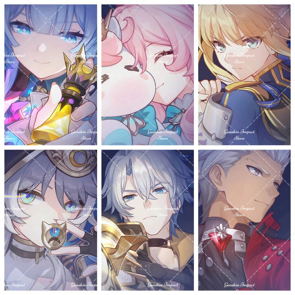 รางดาว Honkai - ภาพการ์ดตัวอักษร Eidolon 3 (พร้อมมุมโค้งมน)