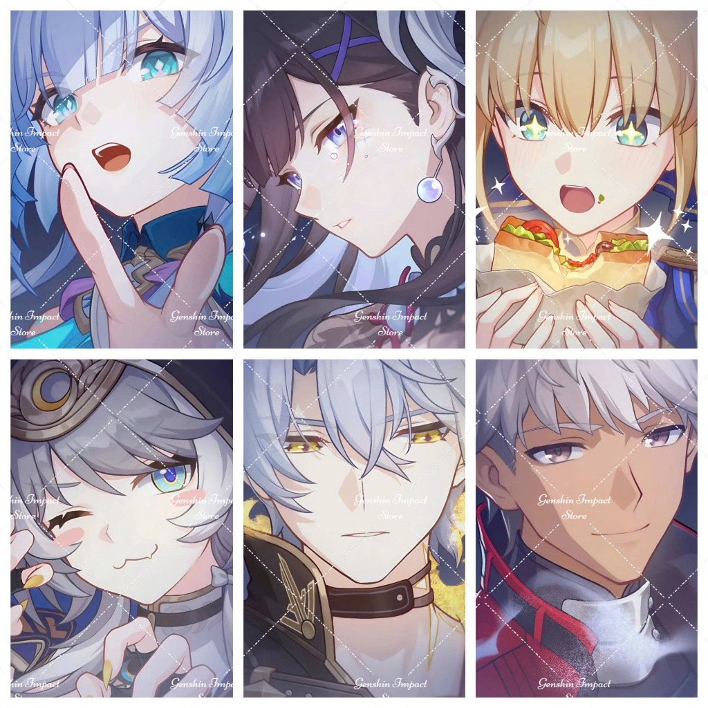 รางดาว Honkai - ภาพการ์ดตัวอักษร Eidolon 4 (พร้อมมุมโค้งมน)