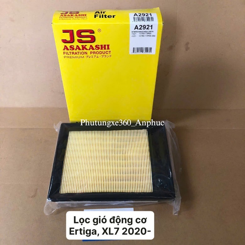 Suzuki Ertiga, XL7 1.5 ไส้กรองอากาศเครื่องยนต์ 2020-2025 JS Asakashi Japan A2921/13780-73R00-000/137
