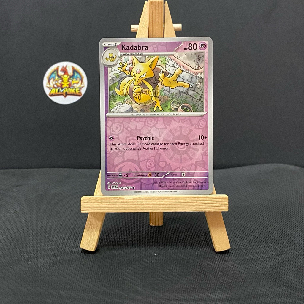 การ์ด [ Pokemon TCG- การ์ดเกม ] Kadabra - 08/2027 - Common Reverse Holo -M-NM