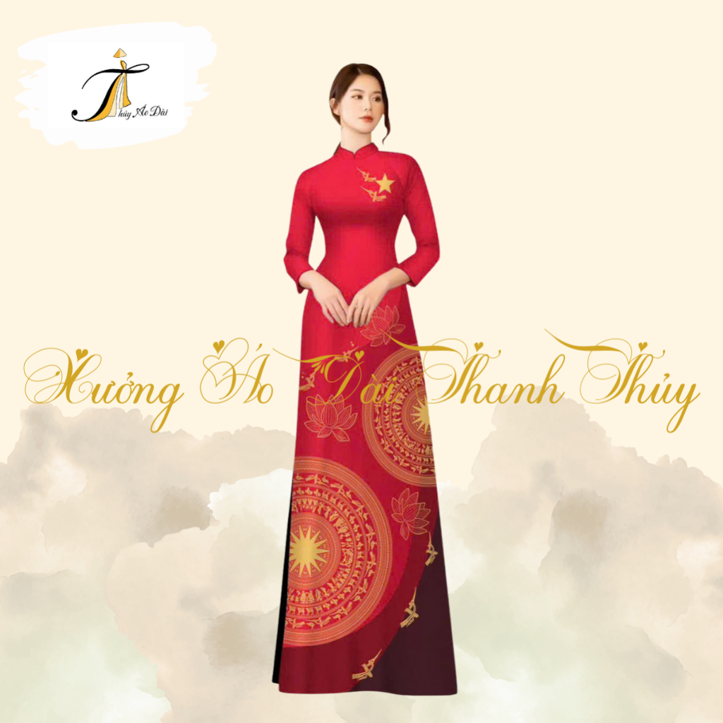 AD 8D พิมพ์ลายกลองสีบรอนซ์ รหัสวัสดุผ้าไหมญี่ปุ่นคุณภาพสูง: Ho Viet ไซส์ S/M/L/XL/2XL/3XL/4XL/5XL