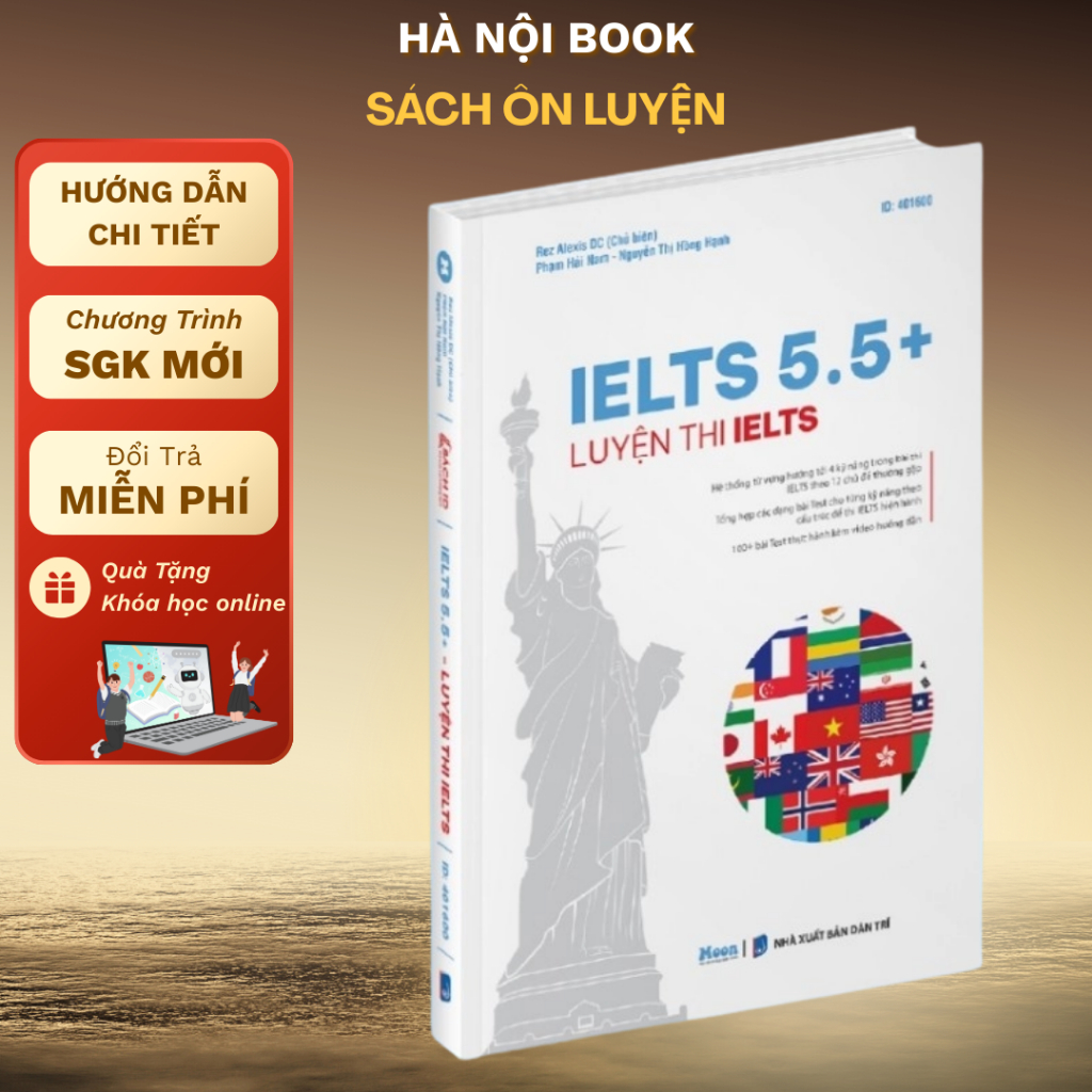 หนังสือ - IELTS 5.5+ เตรียมสอบ Ielts 4 ทักษะสําหรับผู้เริ่มต้น - MB