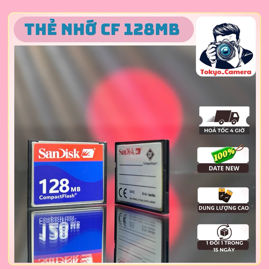 การ์ดหน่วยความจํา Sandisk 128MB CF