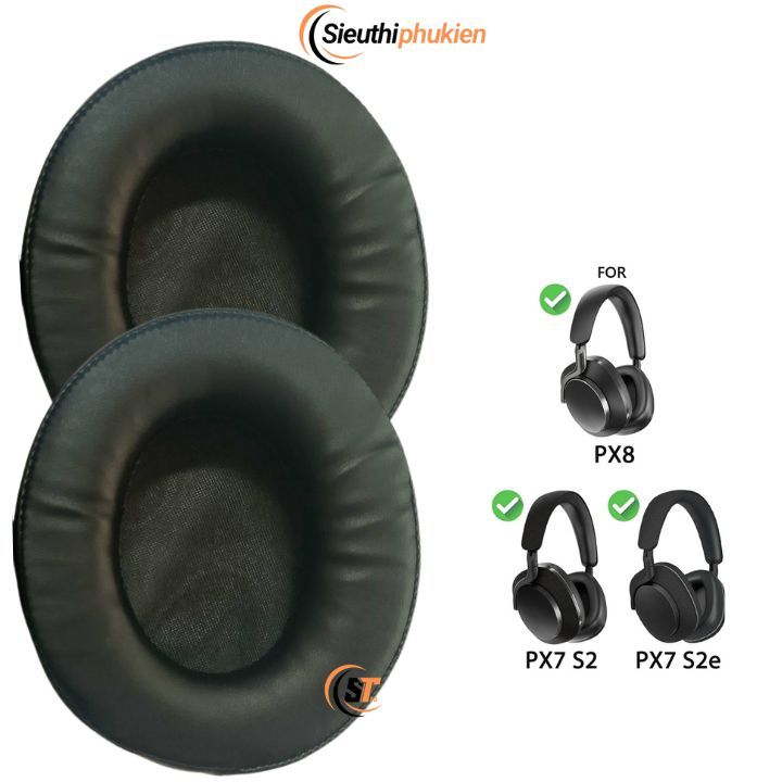 Bowers & Wilkins PX8 / PX7 S2 / PX7 S2e 08010 เบาะรองหูฟัง - ชุดผ้า 2 ชิ้น / หนังชิ้น