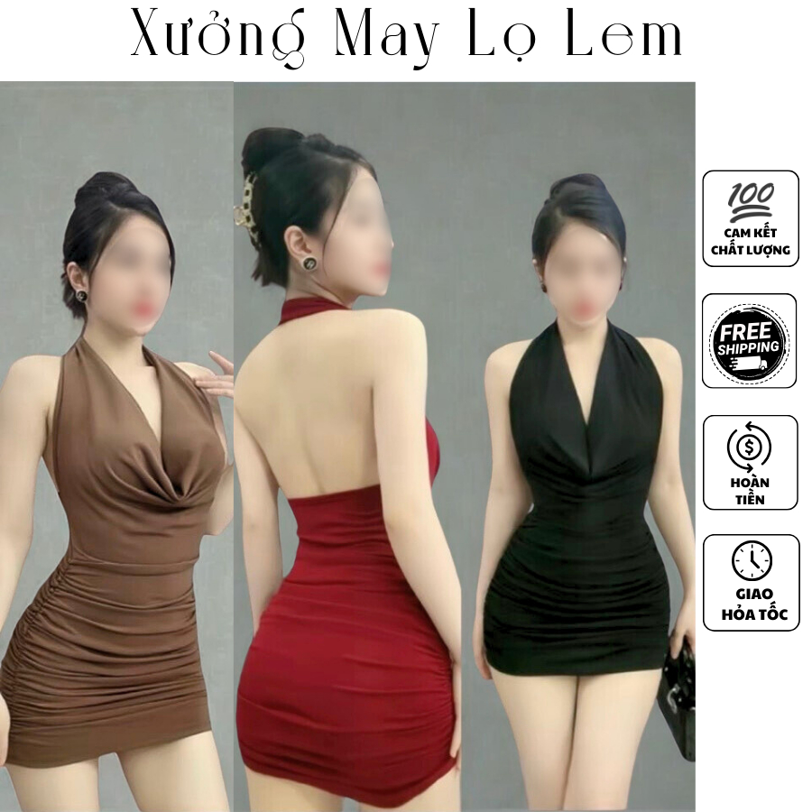 (HCMC EXPRESS) ชุดเดรสคอปก Do Larong K5633_XUONGMAYLOLEM