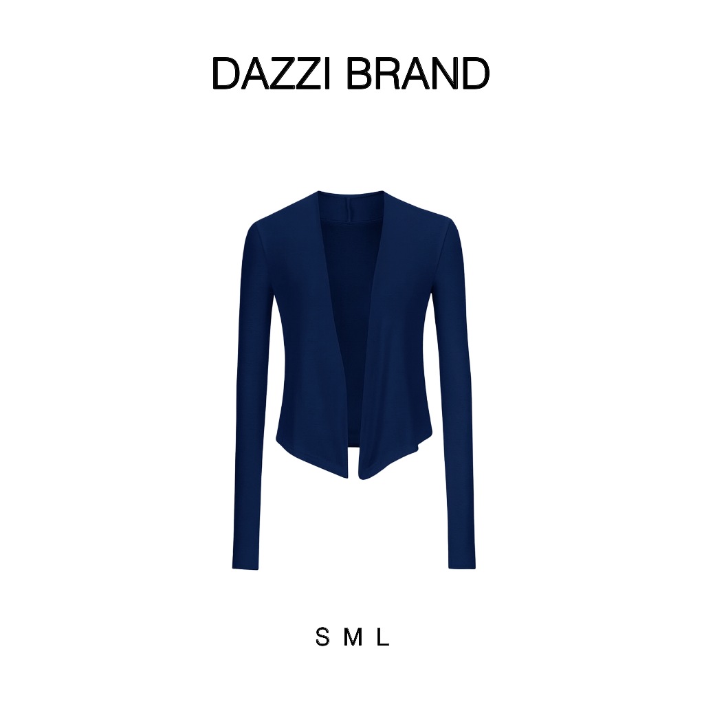 DAZZI K03 คาร์ดิแกนเฉียงยาวทําจากผ้าฝ้ายเนื้อเนียน - รูปที่ 4