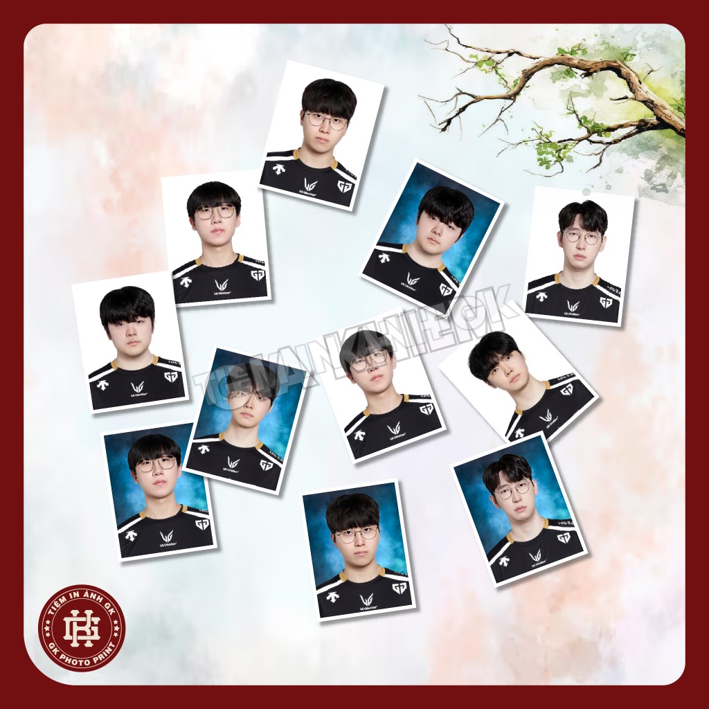 ID Photo Gen.G Esports LoL League of Legends - Canyon - Chovy - Duro - Kiin - Ruler - Gen.G Card Pho