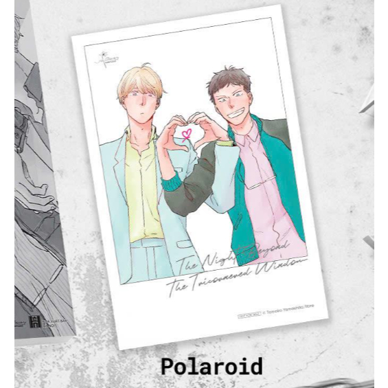 POLAROID NIGHT OUTSIDE TRIANGLE WINDOW FRAME 10 NE