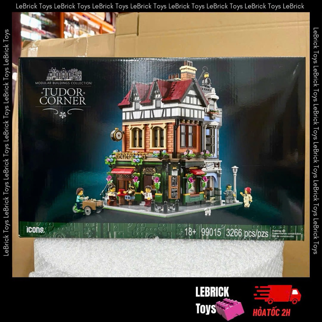 ของเล่นประกอบอัจฉริยะ British Old Town Corner Tudor Corners | 3266 รายละเอียด