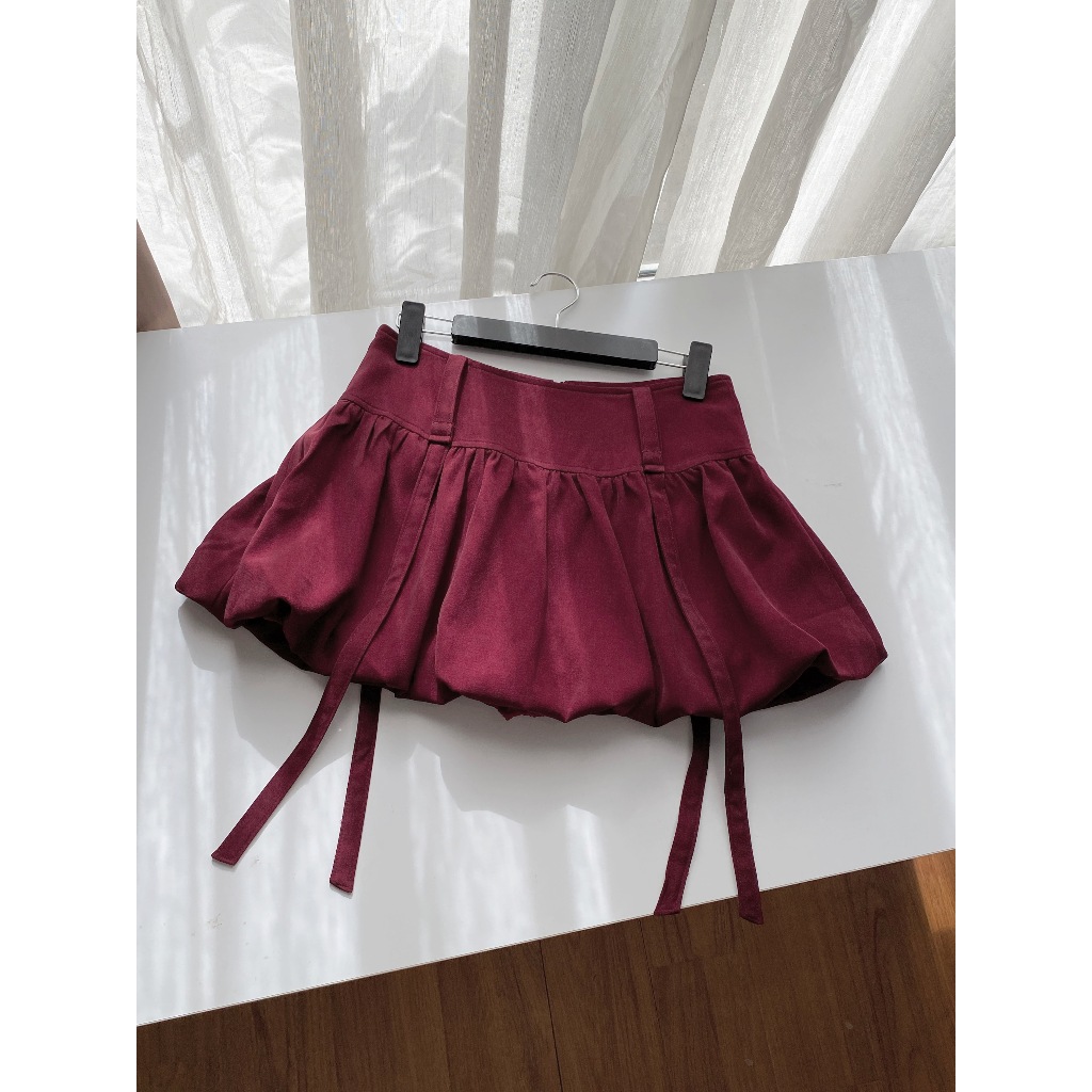 Soraka Skirt - กระโปรงสั้นฟักทอง ดีไซน์ซิปคุณภาพสูง nhien.official BV163