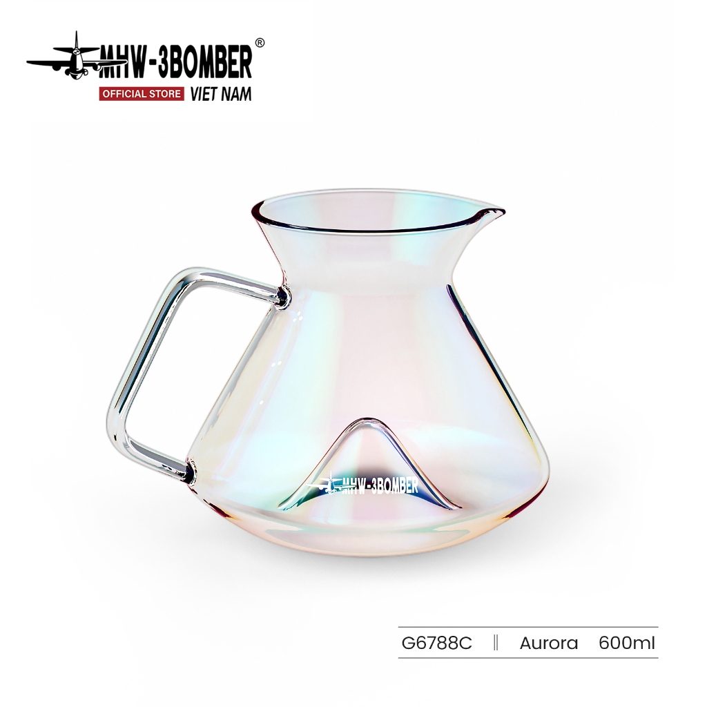 Server Hill Coffee Pourer 600ml MHW-3BOMBER | ทนความร้อน ภูเขาหมุน