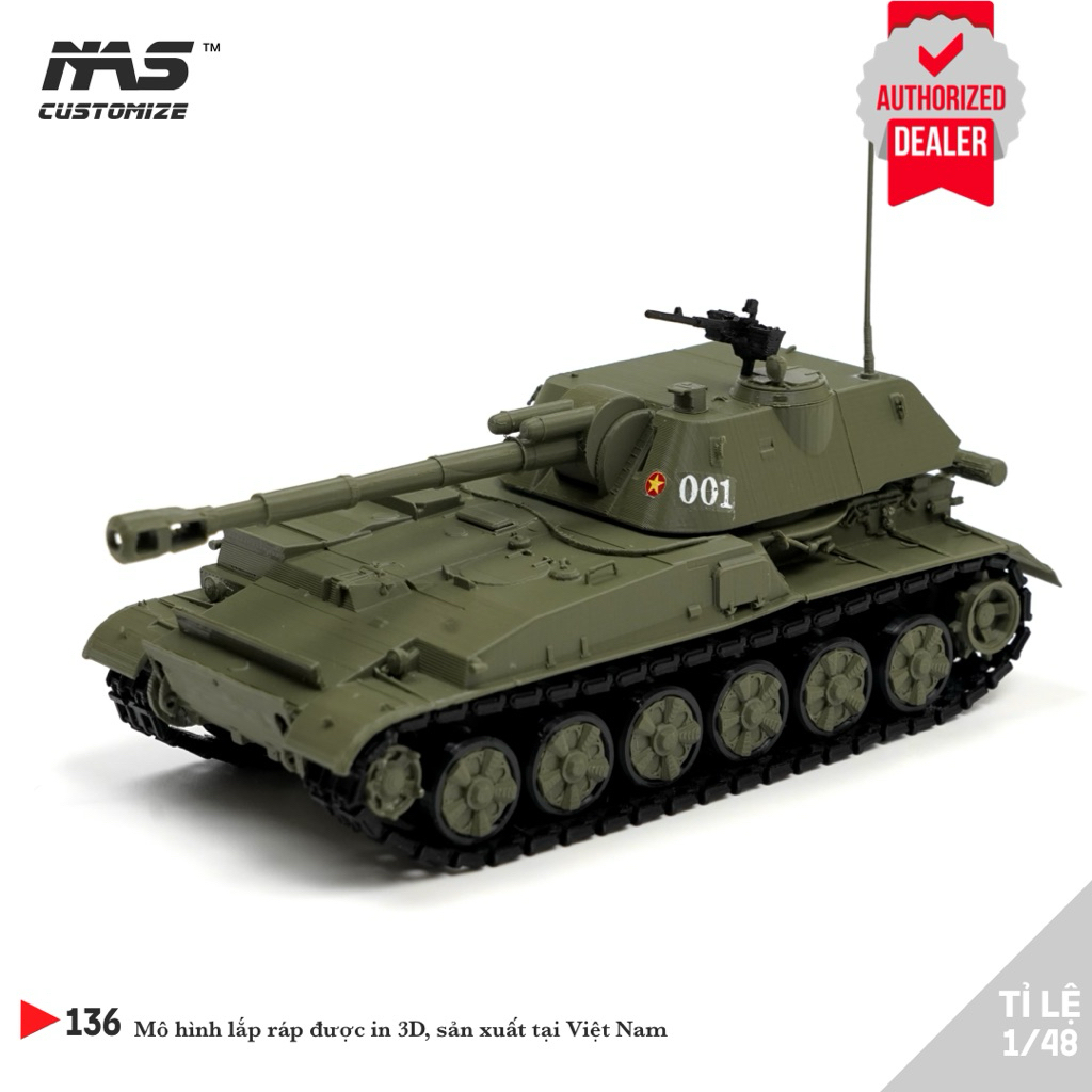 [NAS] โมเดลประกอบลอยขับเคลื่อนด้วยตนเอง SU-152 เครื่องชั่งเวียดนาม 1/48 รุ่น Assembly Su-152.