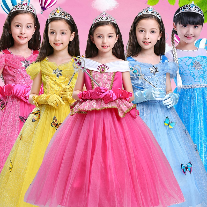 20 PRINCESS DRESS MODELS - HALLOWEEN PRINCESS COSTUME DRESS FOR GIRLS