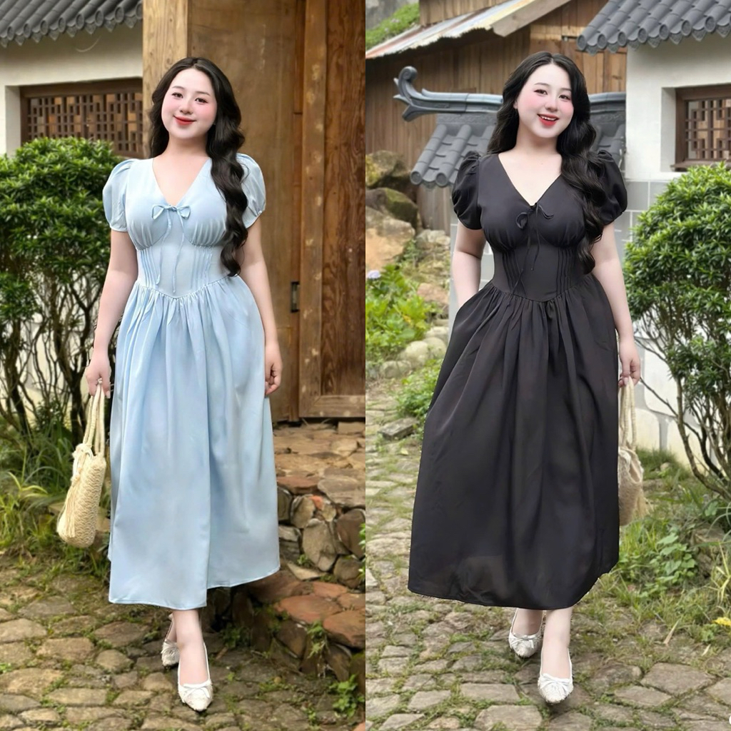 แม็กซี่เดรสไซส์ใหญ่น่ารัก 50-90KG คอนซีลเลอร์ ทรงแฮ็ค สําหรับทํางาน ปาร์ตี้ ออกไปข้างนอก -D241- U Xi