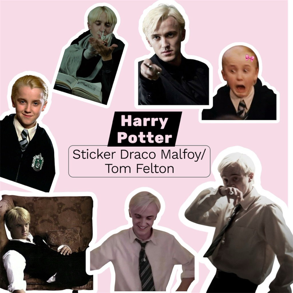 ชุดสติ๊กเกอร์ 50-100 Draco Malfoy Harry Potter Draco Tom Felton สติ๊กเกอร์ภาพยนตร์คนดัง