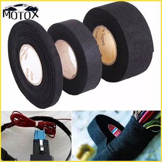Băng keo vải chịu nhiệt, băng dính vải quấn dây điện 9mm, 19mm, 32mm phụ kiện sửa chữa xe máy ô tô