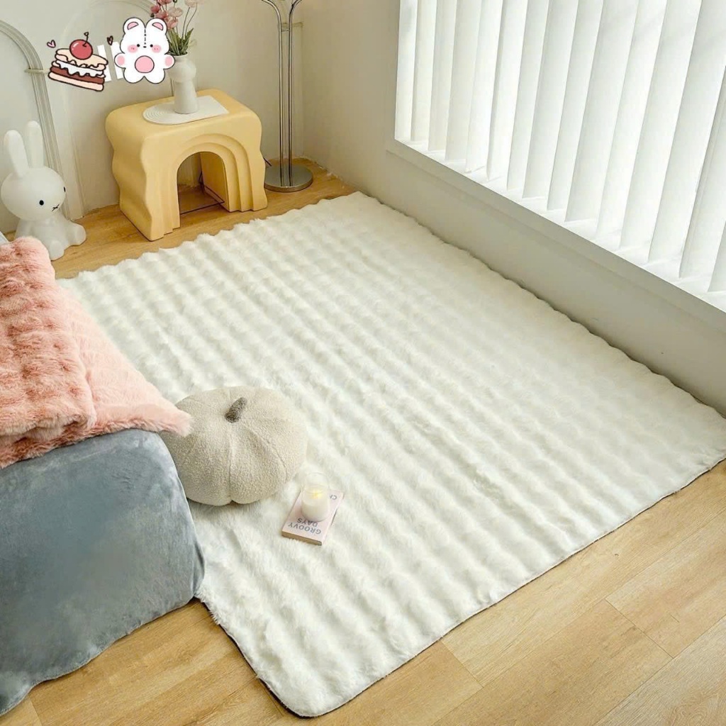 พรมขนสุนัขจิ้งจอกคุณภาพสูง - สินค้านําเข้า - หลายขนาด (80x2m, 1mx1m6, 1m6x2m, 1m8x2m, 2mx2mx3m), สีข