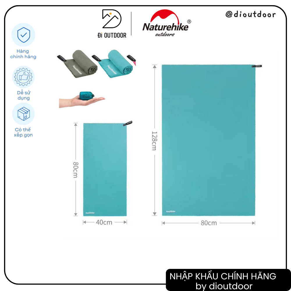 Naturehike ผ้าเช็ดตัวกีฬาเบามาก NH19Y001-J MJ01 & MJ02 ผ้าเช็ดตัวแห้งเร็ว