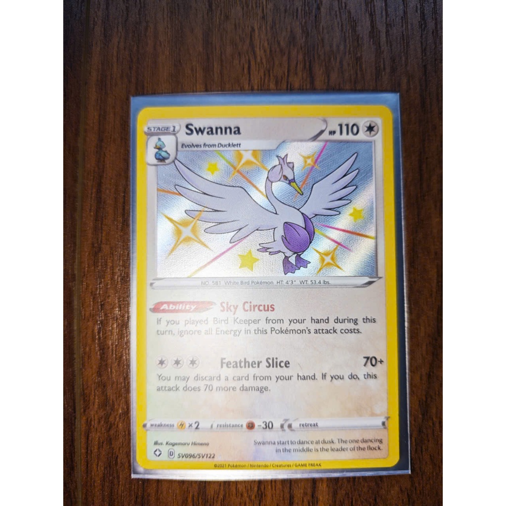 การ์ดโปเกมอน - Swanna - อังกฤษ - ของแท้ Nintendo