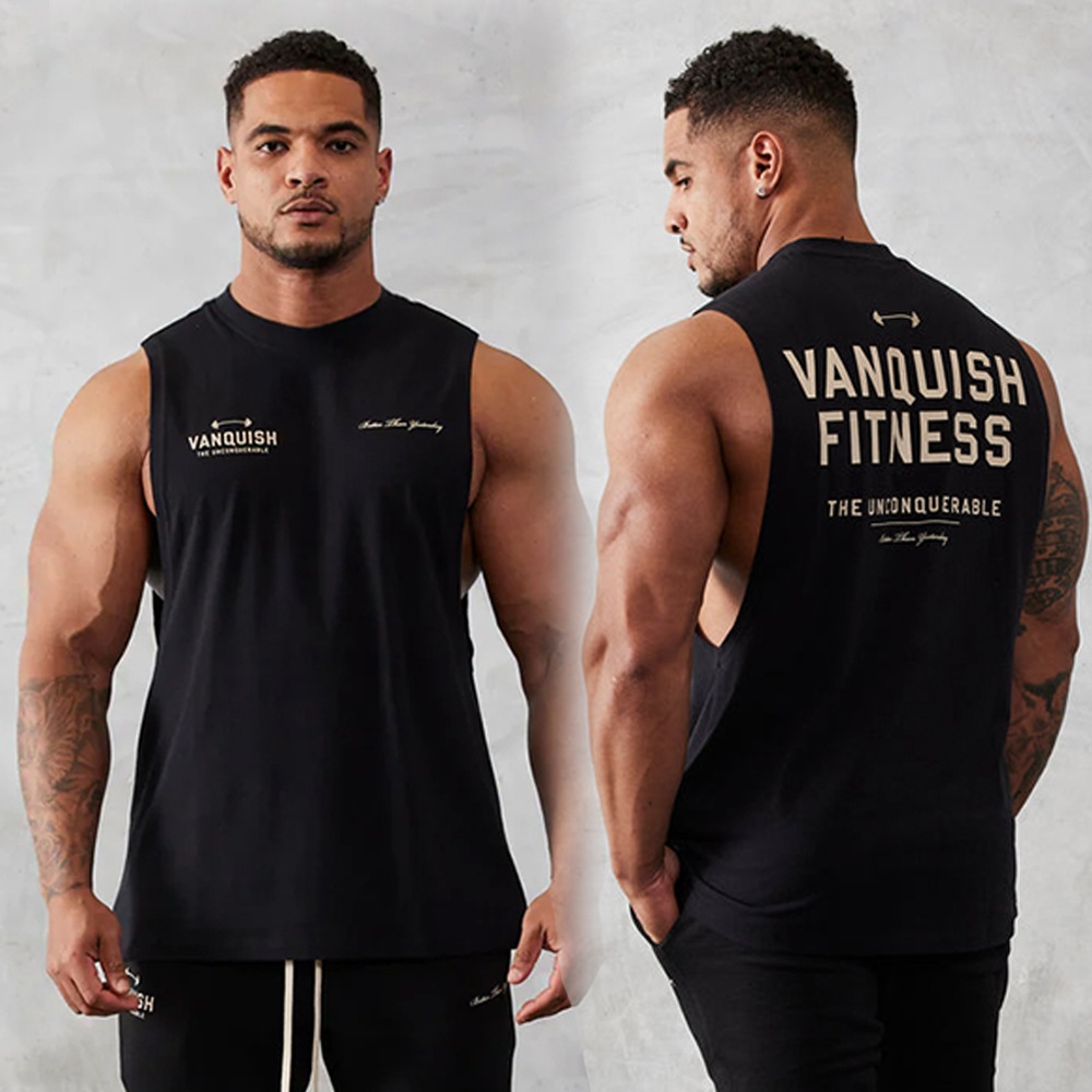 Vanquish Fitness Mens Gym Tanktop – The Unconquerable | ทรงตรง เท่ห์