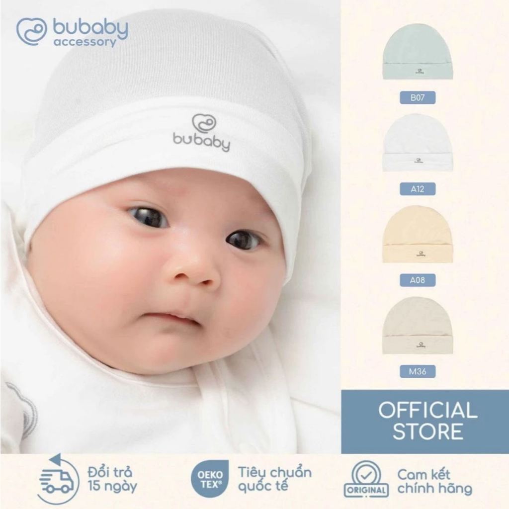 หมวกทรงกลม Bubaby Babus, หมวกทารกแรกเกิดยืดหยุ่นนุ่ม ABB192203