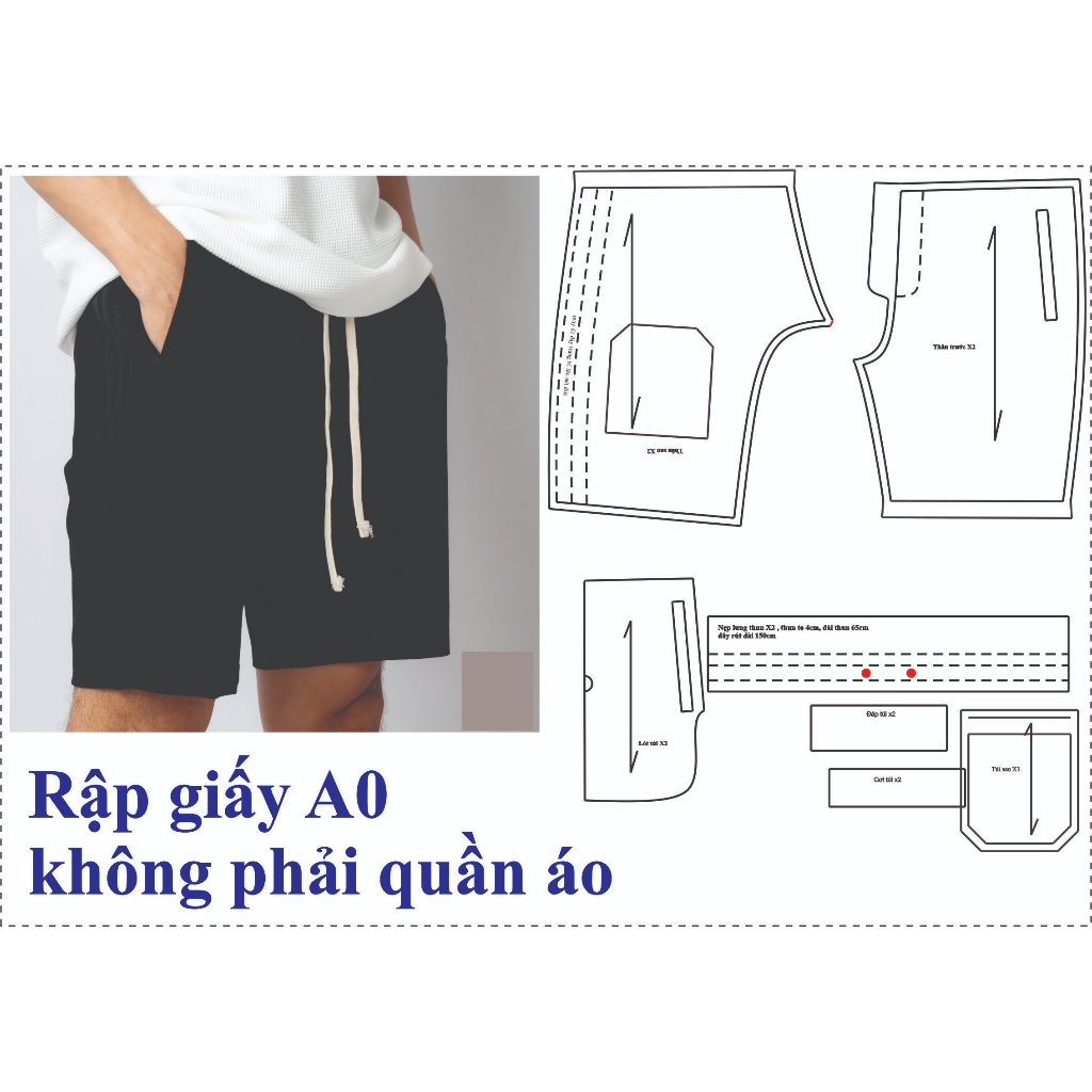 A0 B79 ตัดกระดาษ - ตัดกางเกง