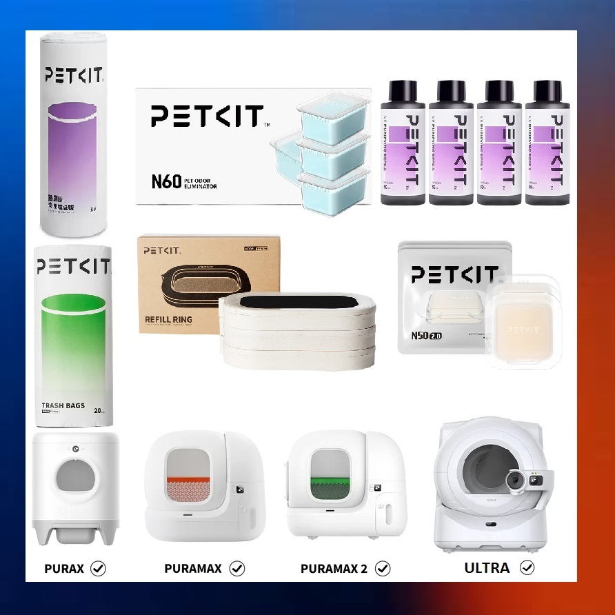 อุปกรณ์เสริมสําหรับเครื่องทําความสะอาด Petkit, น้ํายากําจัดกลิ่น N50 2.0 N60, Pura X Max Purobot Max