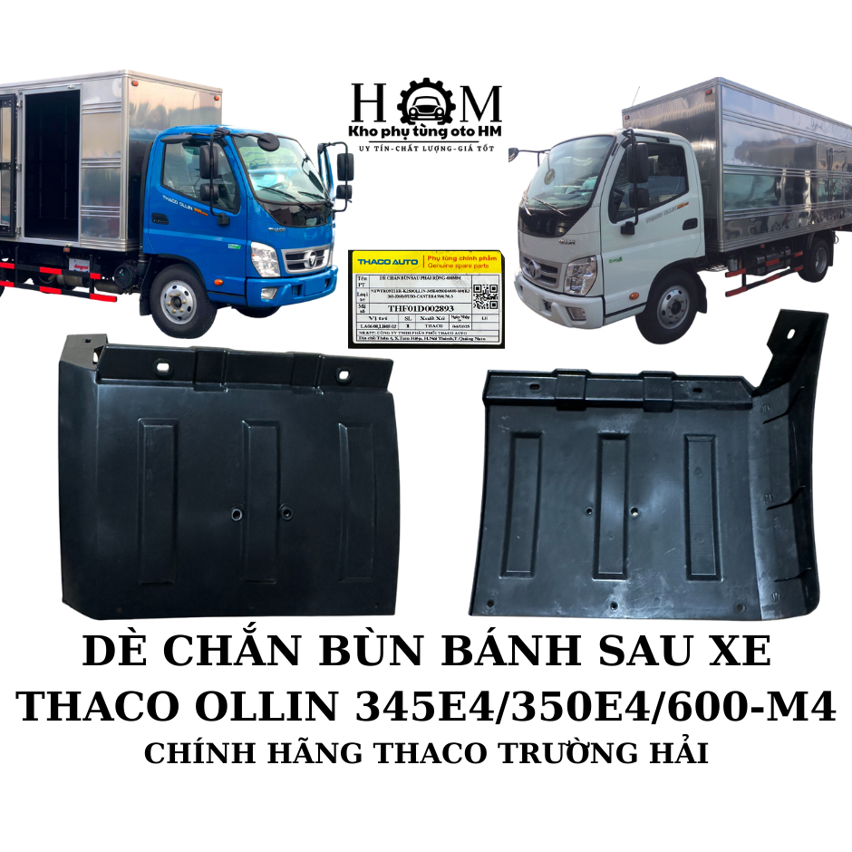 [GENUINE] บังโคลนล้อหลัง Tacho Ollin 345E4 / 350E4 / 600-M4 – Tachco Truong Hai ของแท้