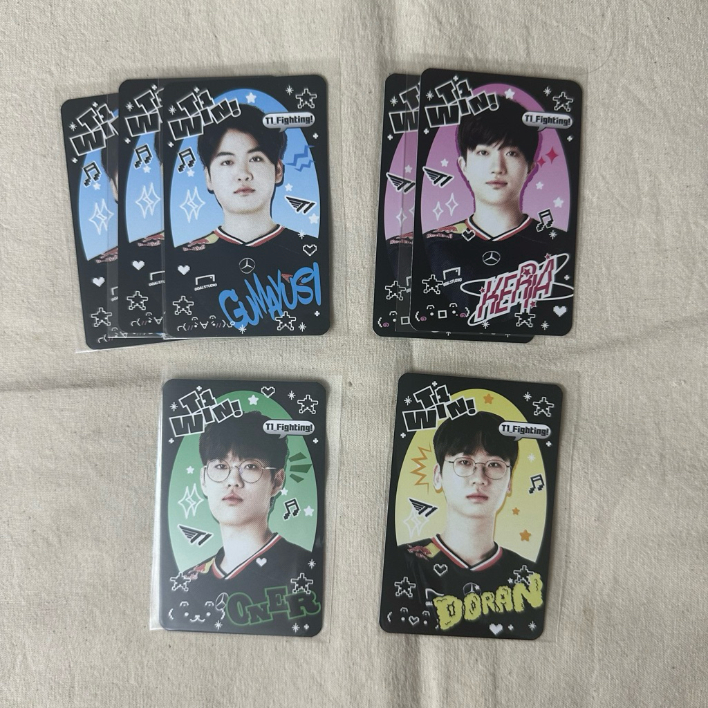 T1 LOL team photocard รูปสะสม