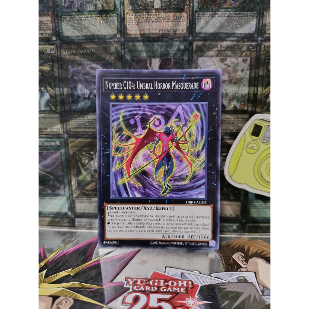 [ Peanut - โปรดดูคําอธิบาย ] การ์ด Yugioh AE Number C104: สวมหน้ากากสยองขวัญ Umbral (N)