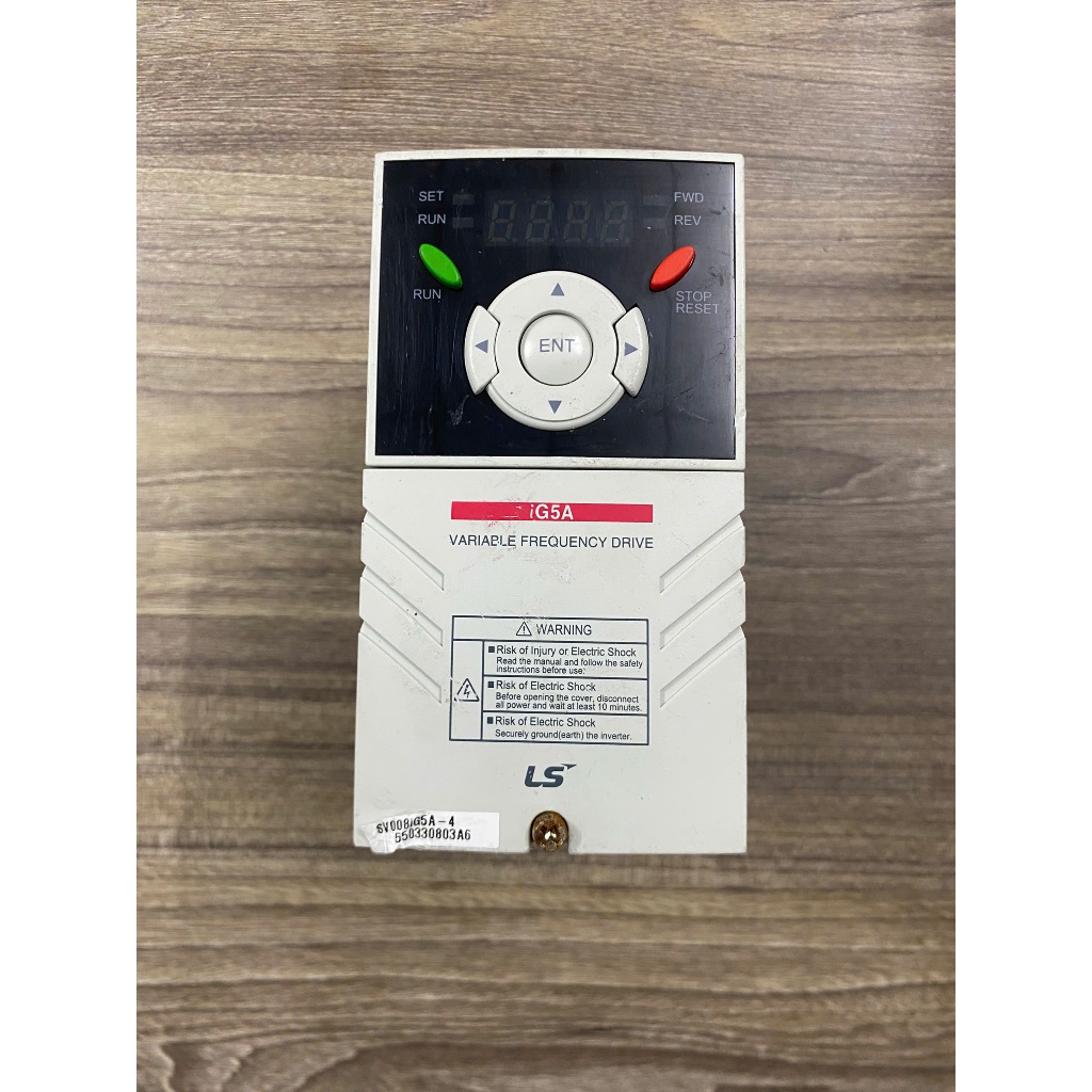 LS IG5A SV008iG5A-4 อินเวอร์เตอร์, แหล่งพลังงาน 380VAC, ความจุ 750W, ถอดประกอบ