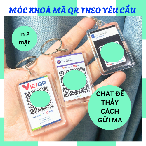 BANK QR CODE พวงกุญแจพิมพ์บน DEMAND