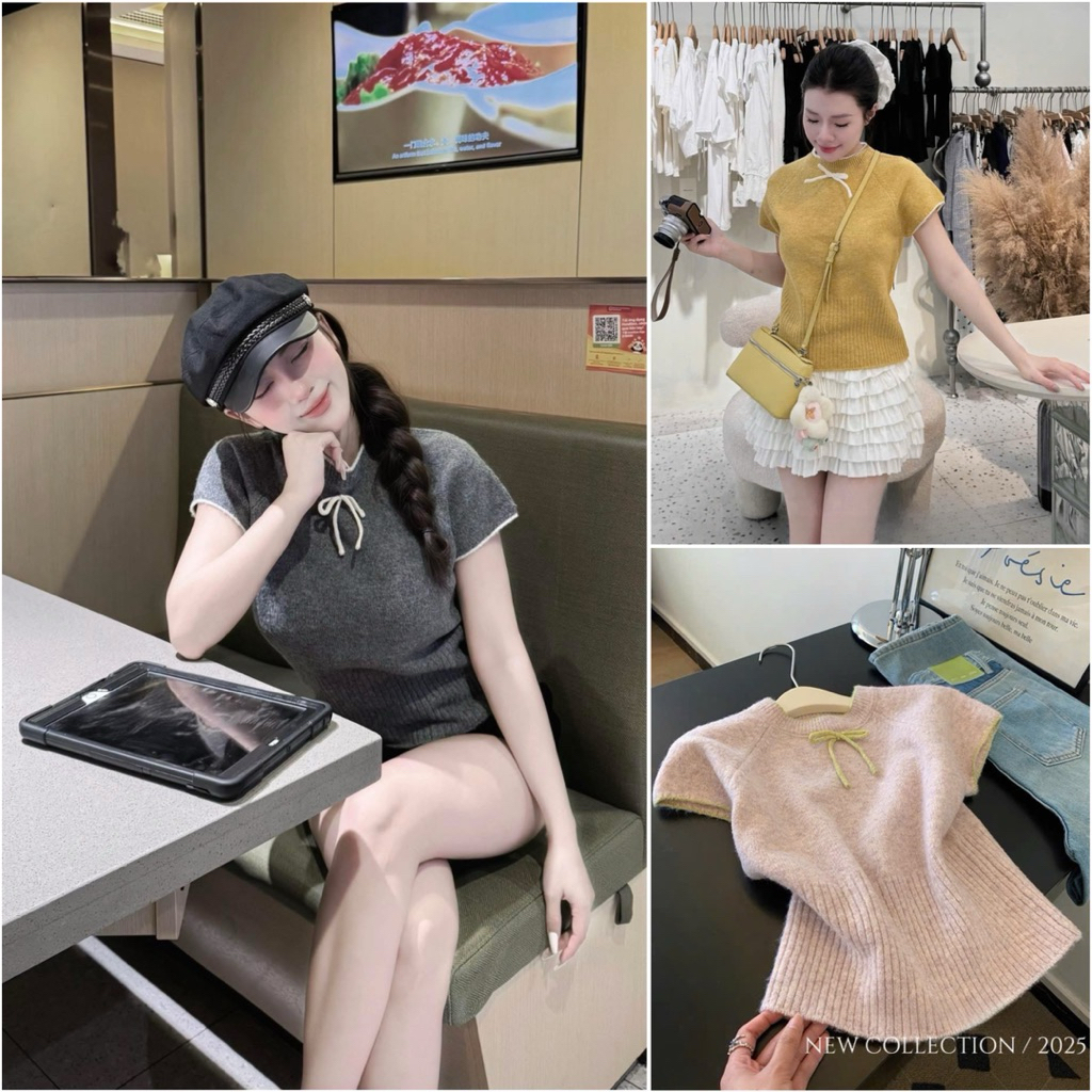 QC Pretty Baby Bow Sleeve Sweater