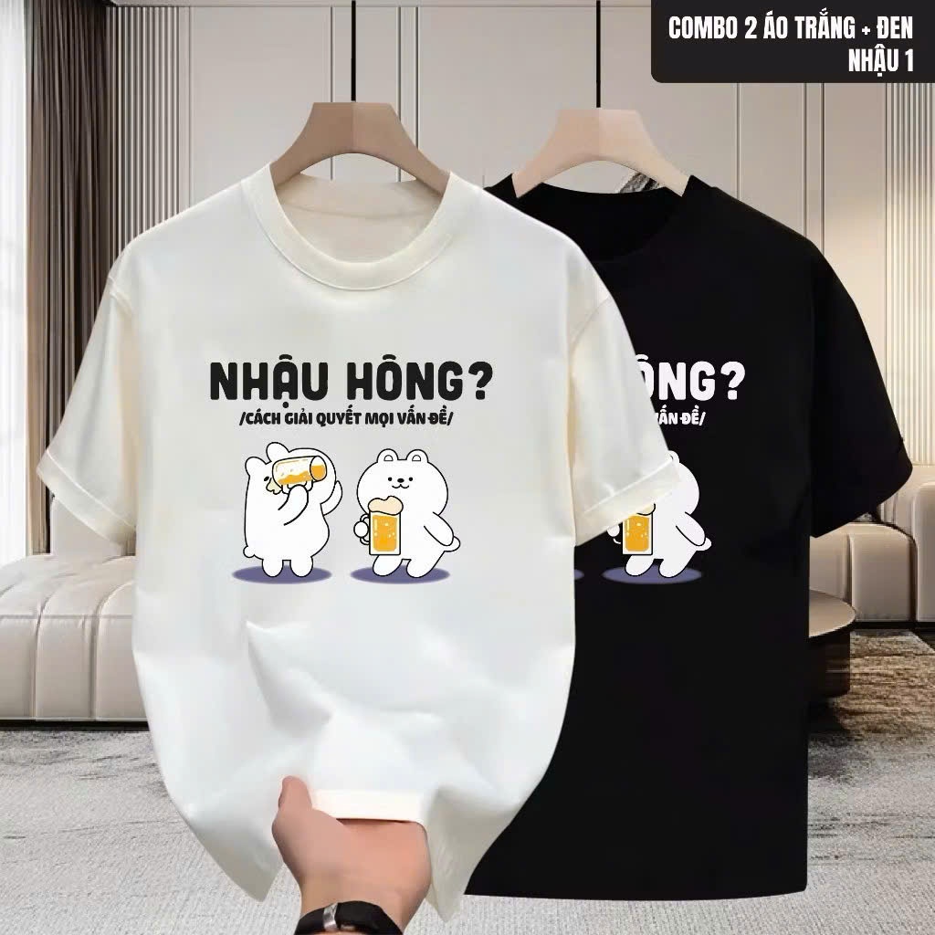 เสื้อยืด Unisex สําหรับผู้ชายและผู้หญิง พิมพ์ลาย HIPS ผ้าคอตตอน 100% - BOONE - BNE00290