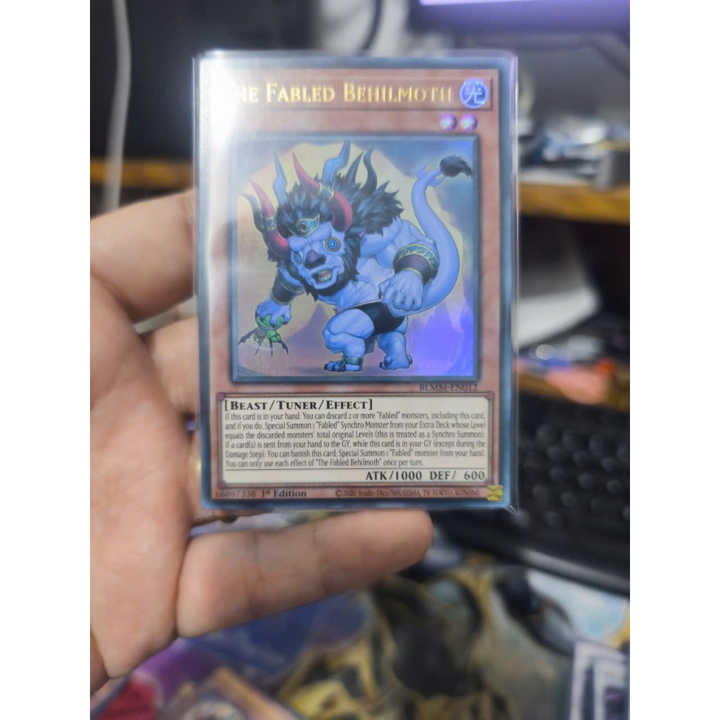 [Yugioh Funny Shop] การ์ด 1 ใบ The Fabled Behilmoth - BLMM-EN012 - UR