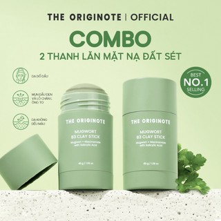 [MUA 2 GIẢM 33%] Combo 2 thanh lăn mặt nạ đất sét The Originote lột mụn đầu đen tẩy tế bào chết clay mask stick