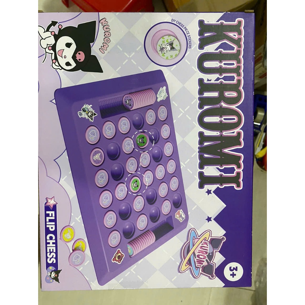 ของเล่น Flip Chess Kuromi – กระดานหมากรุกทางปัญญาสําหรับเด็กอายุ 3 ปี