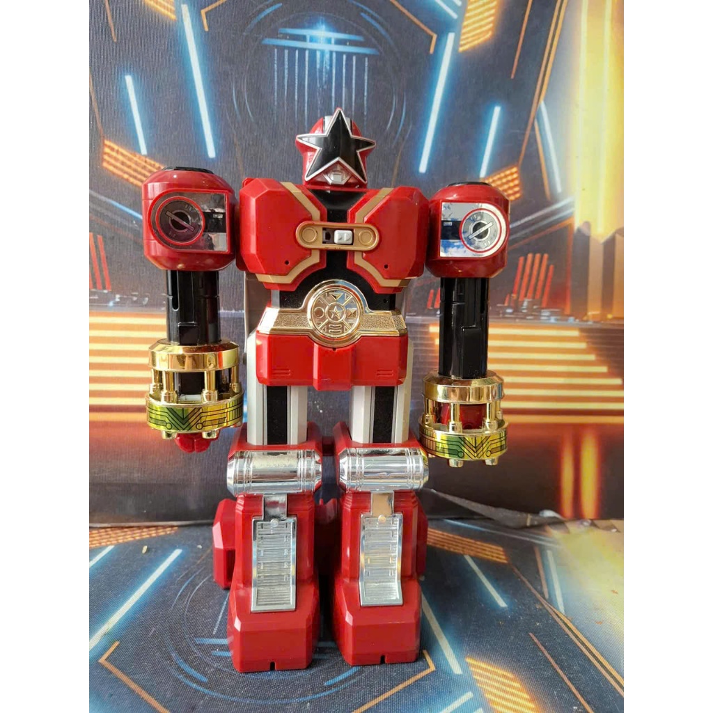 1996 Bandai Power Rangers Zeo Red Megazord - DETAILS IN DESCRIPTION