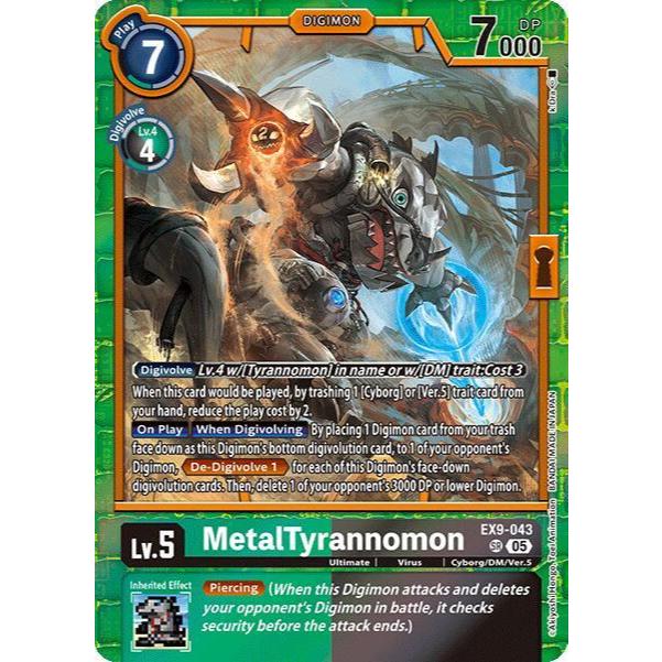 Digimon Card Code EX9-103 - MetalTyrannomon - Digimon - Super Rare