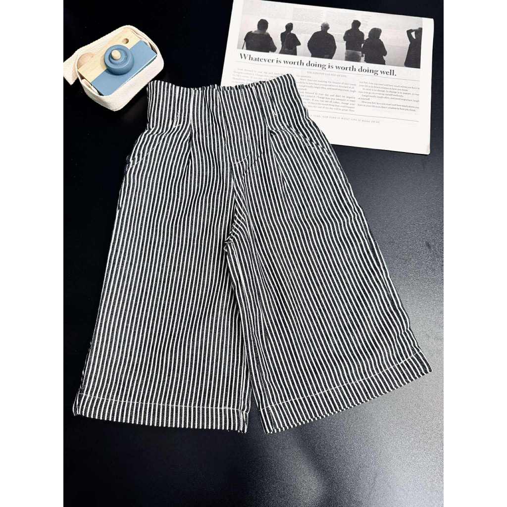 Q21-SKIAN PANTS WITH SOFT STRIPED STRAIGHT PANTS IN PHOM SIZES จาก 12-39KG