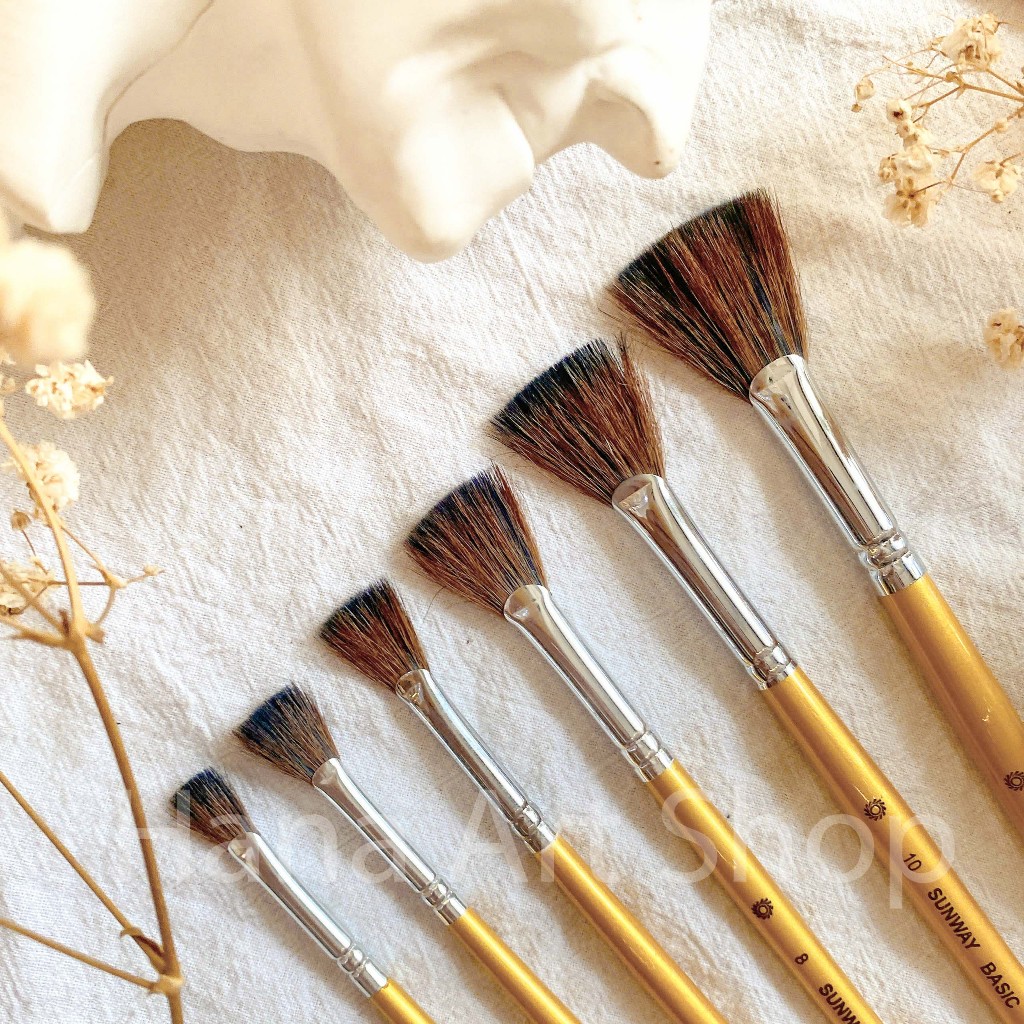 Fan Brush - Sunway B214 Squirrel Hair Fan Brush - Fan Brush