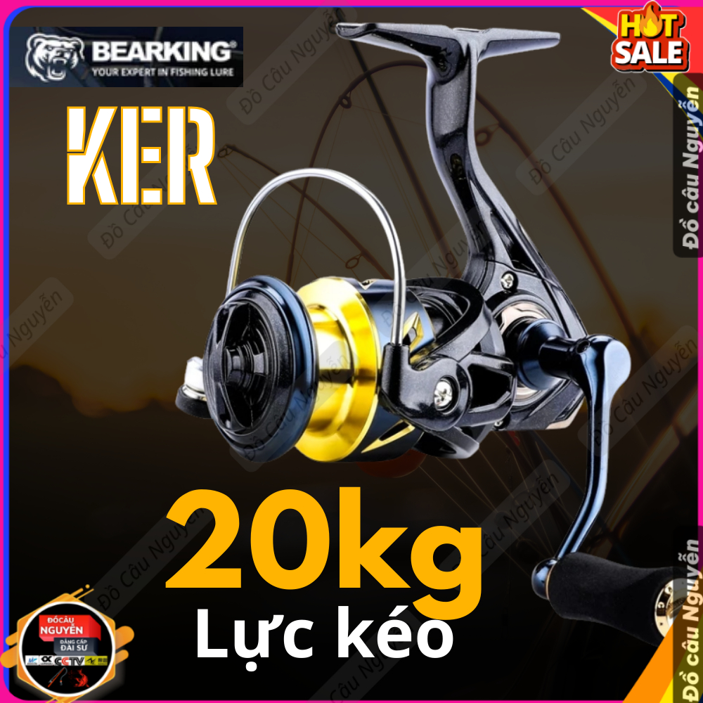 BEARKING KER รอกตกปลาโลหะสําหรับโหลดปลาขนาดใหญ่ระดับไฮเอนด์