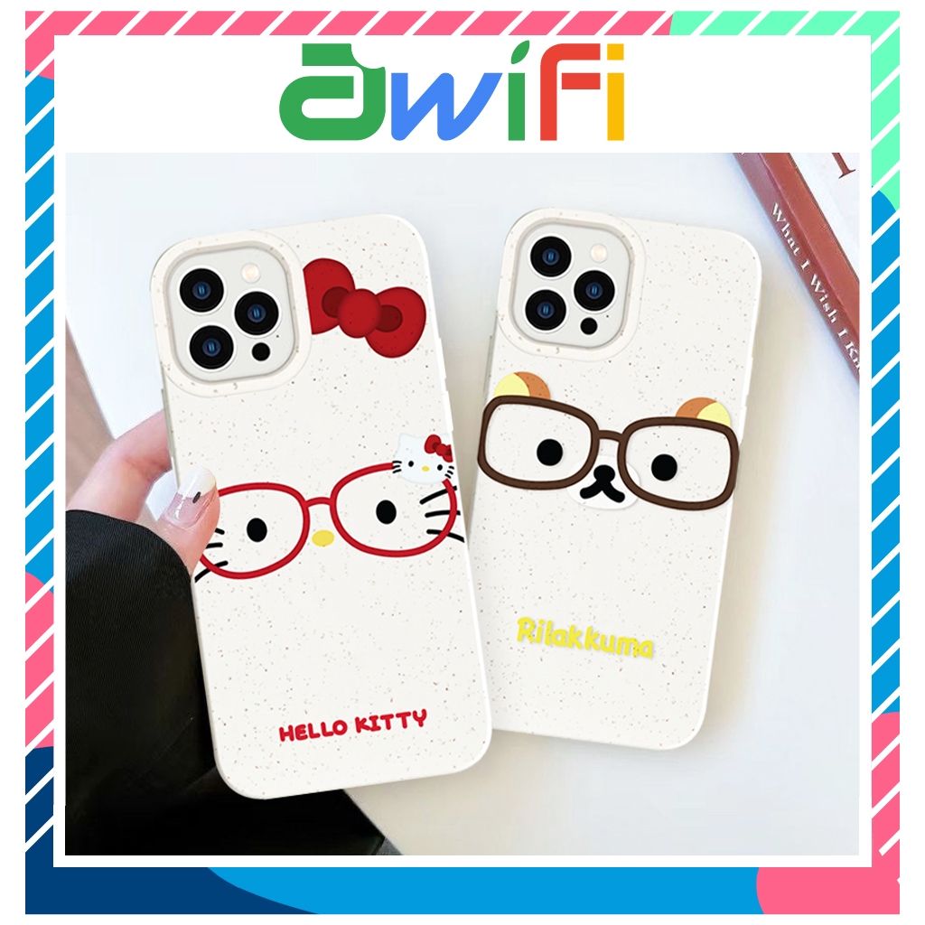 เคสไอโฟนแบบนุ่มเป็นมิตรกับสิ่งแวดล้อม คิตตี้หมี 6/6plus/7/8/plus/x/xs/11/12/13/14/15/pro/max/plus/pr