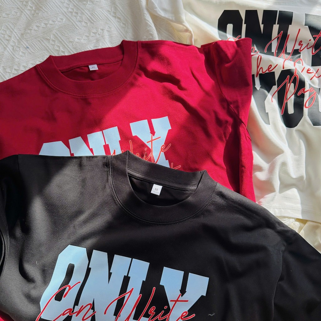 Form Boxy ONLY YOU เสื้อยืดผ้าฝ้าย 250gsm unisex สําหรับผู้ชายและผู้หญิง