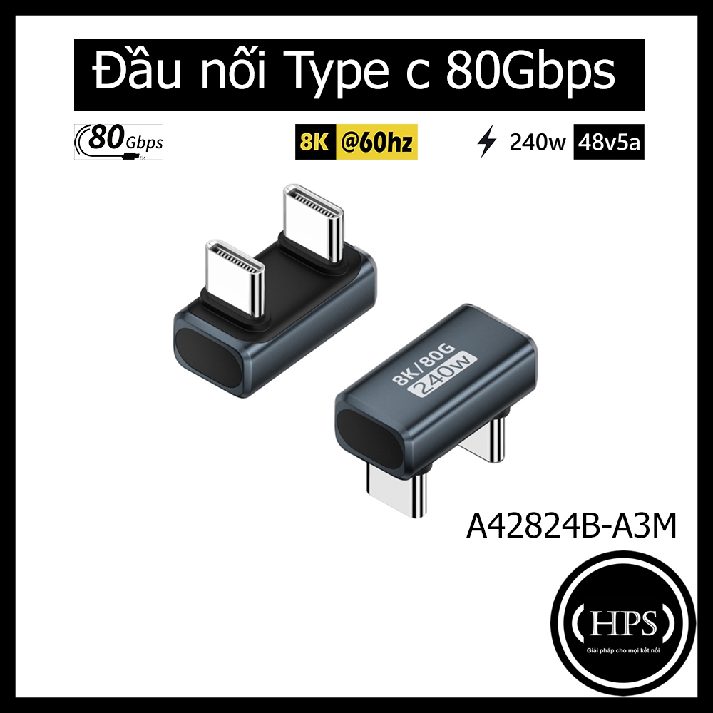 อะแดปเตอร์ Type c สําหรับฮาร์ดไดรฟ์แบบพกพารองรับความเร็ว 40Gbps/ 80Gbps พร้อมแล็ปท็อป คอมพิวเตอร์ - 