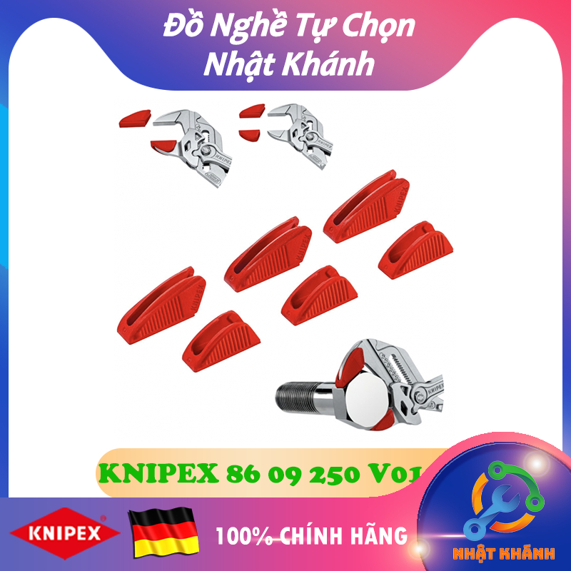 ชุดขายึดพลาสติก Knipex 6 ชิ้น 86 09 250 V01 - ติด 250 มม. Knipex ประแจคีม [เยอรมันแท้/เยอรมนี]