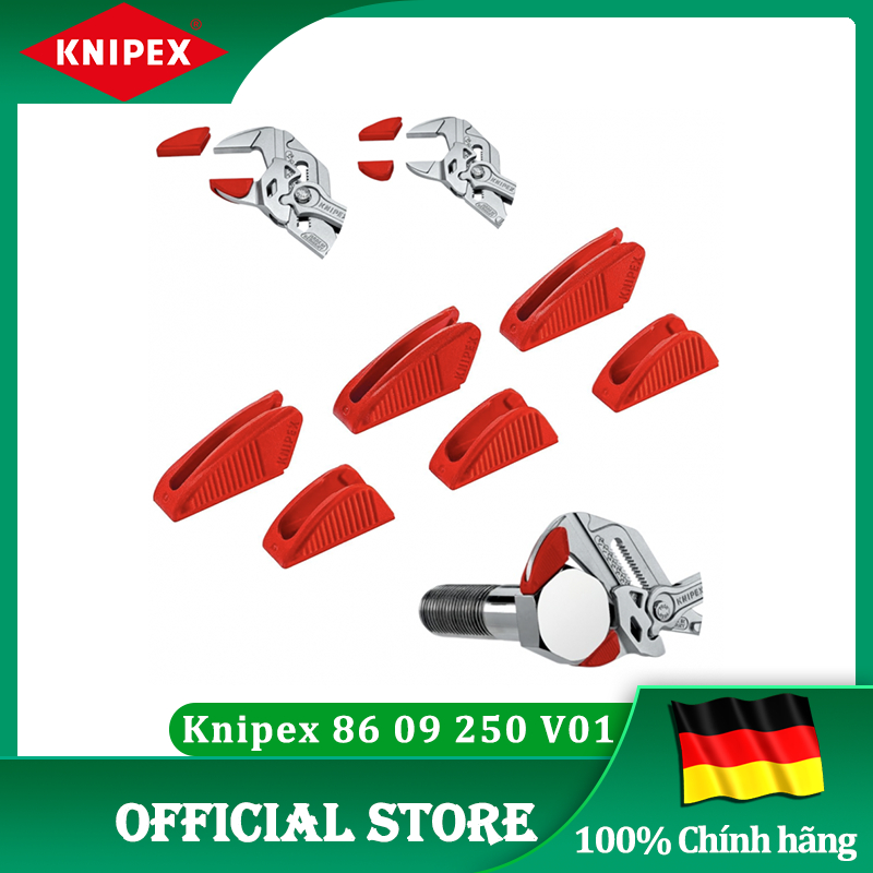 ชุดขายึดพลาสติก Knipex 6 ชิ้น 86 09 250 V01 - ติด 250 มม. Knipex ประแจคีม [เยอรมันแท้/เยอรมนี]