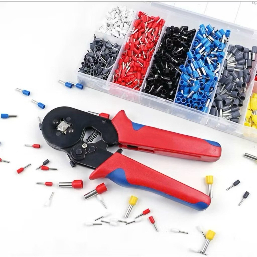 Cos Pin Press Pliers HSC8 6-4A Self-Adjusting - Empty Pin Cos Box of 1200 Cos ทุกขนาด - Cos Round Tu