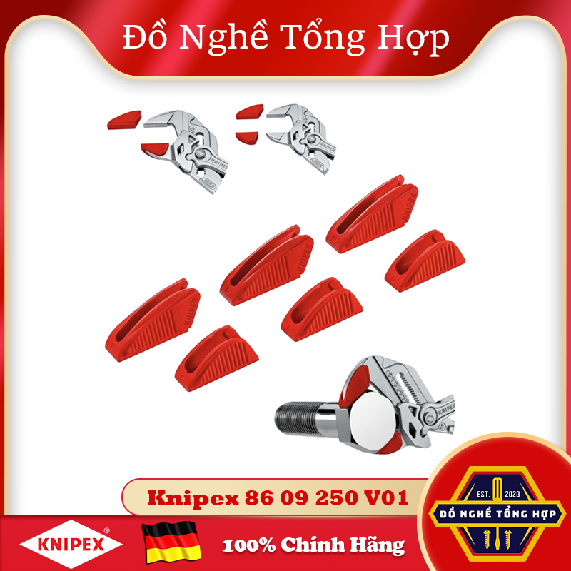ชุดขายึดพลาสติก Knipex 6 ชิ้น 86 09 250 V01 - ติด 250 มม. Knipex ประแจคีม [เยอรมันแท้/เยอรมนี]