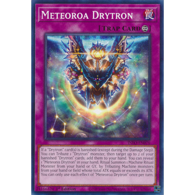 การ์ด Yugioh ของแท้ Meteora Drytron MP25-EN397 การ์ด x1 ทั่วไป